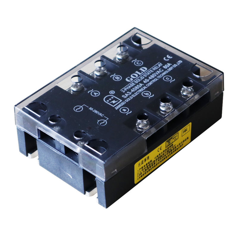 RoHS Electronics 100A 3 Phase AC SSR Relay Multiple MOSFETs