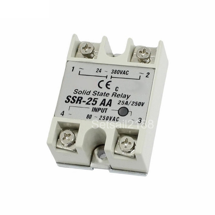 100A Single Phase AC SSR Relay Solid State15VDC Control